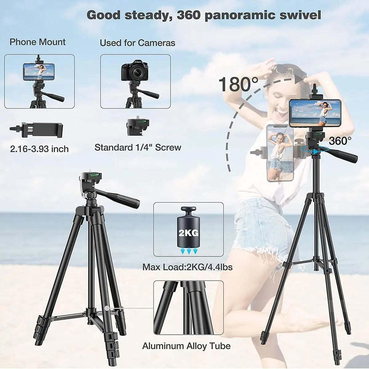Phone Live Tripod Universal Camera Flexible Tripod Stand Phone Holder Lightweight Photography Accessories For Phone DSLR Camera
