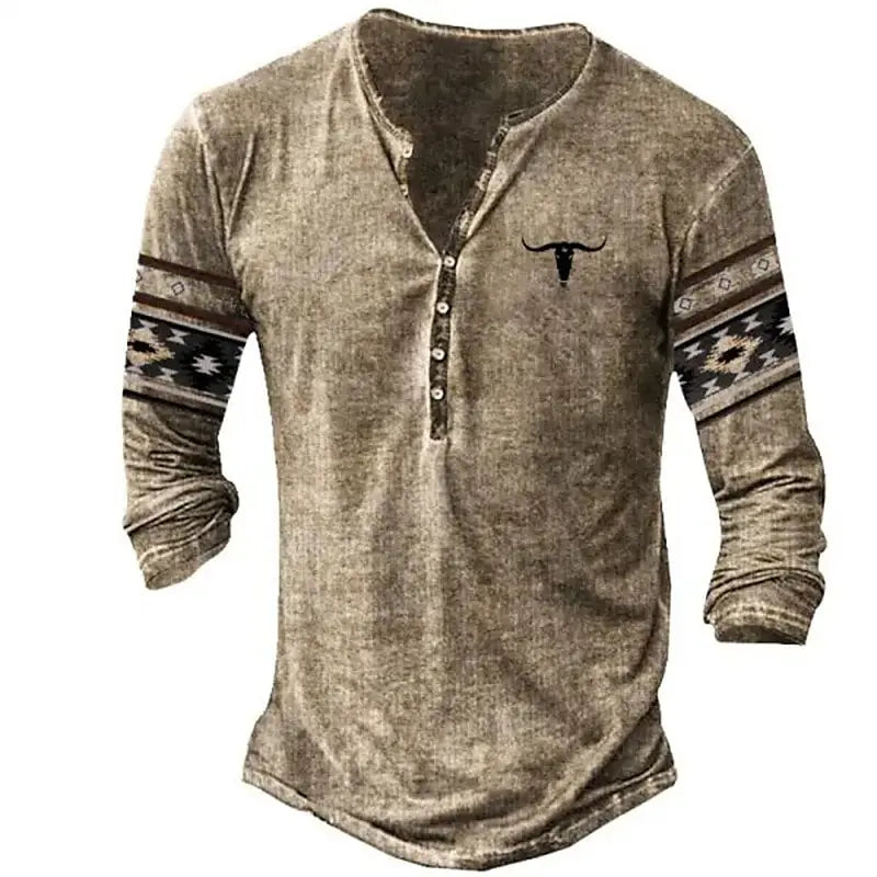 Vintage Men's T Shirt Long Sleeve Top Street Tees Usa Route 66 Letter Graphic 3d Print T-Shirt Fall Oversized Loose Clothing 4xl