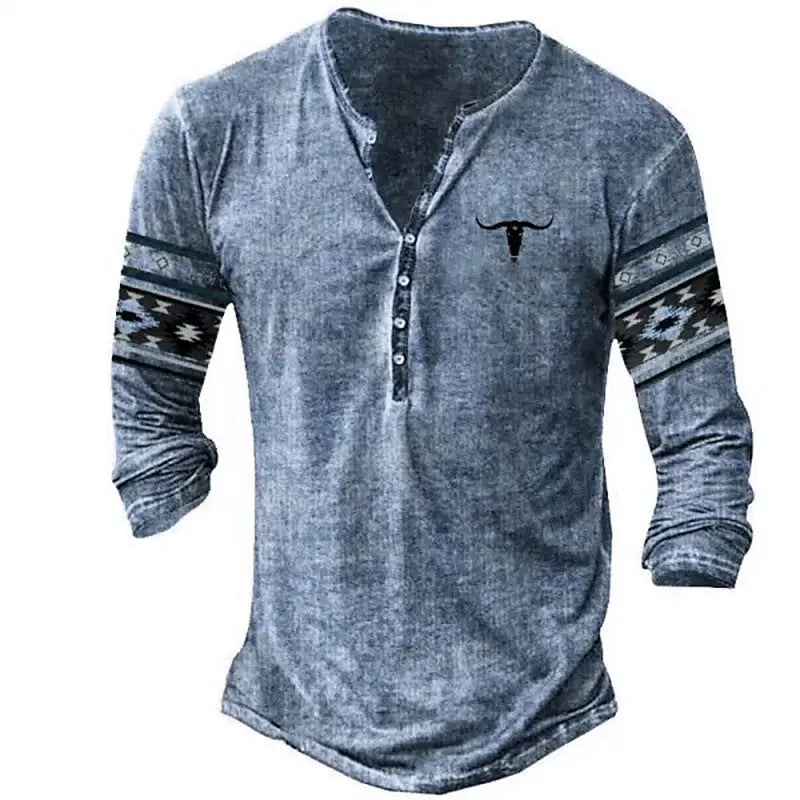 Vintage Men's T Shirt Long Sleeve Top Street Tees Usa Route 66 Letter Graphic 3d Print T-Shirt Fall Oversized Loose Clothing 4xl
