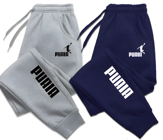 Men's Casual Jogger Trousers-Autumn/Winter.
