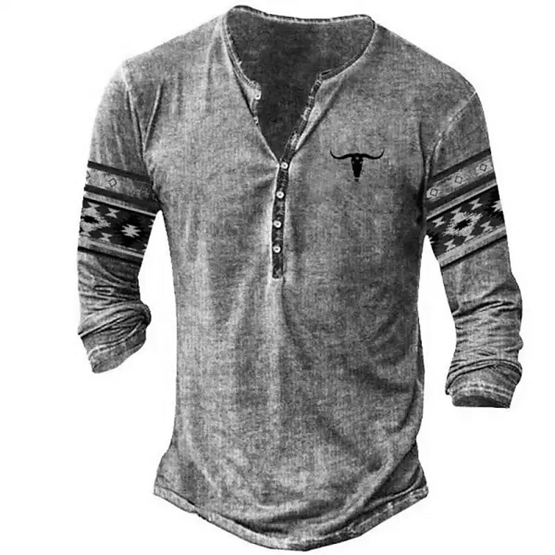 Vintage Men's T Shirt Long Sleeve Top Street Tees Usa Route 66 Letter Graphic 3d Print T-Shirt Fall Oversized Loose Clothing 4xl